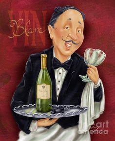 Chef Decorations, Chef Pictures, Cute Wallpapers For Android, Wine Sommelier, Food Painting, Wine Art, Tole Painting, Beginner Painting, Painting Class