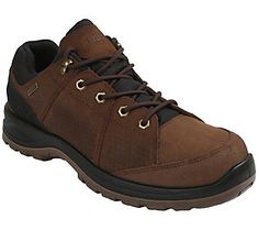 Whether you're hitting the trails or heading into the office, get there in comfort and rugged style when you lace up the Rockford, a water-friendly hiking shoe that goes anywhere the day takes you. From Northside. Durable Rugged Lace-up Walking Shoes, Rugged Lace-up Walking Shoes For Outdoor Activities, Leather Walking Shoes With Laces For Hiking, Leather Walking Shoes For Hiking, Brown Laced Walking Shoes For Outdoor, Rugged Low-top Weatherproof Walking Shoes, Rugged Round Toe Walking Shoes For Outdoor Work, Outdoor Leather Walking Shoes With Laces, Brown Weatherproof Lace-up Walking Shoes