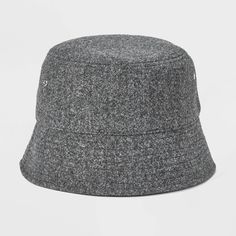 Give your summer looks a casual-cool kick with this Recycled Polyester Bucket Hat from Goodfellow & Co™. Designed with a 2.75-inch brim, this gray bucket hat features stylish reinforced stitching details and embroidered eyelet holes for a breezy look that goes well with any outfit. Made of midweight knit material, it provides a comfortable fit for all-day wear, and the pull-on style makes it easy to put on or take off. Goodfellow & Co™: Feel good in what you wear, anywhere. Casual Lightweight Hat, One Size Fits Most, Casual Bucket Hat With Flat Brim For Outdoor, Casual Flat Brim Bucket Hat For Outdoor, Casual Lightweight Flat Brim Hat, Casual Brimmed Bucket Hat For Outdoor, Black Lightweight Casual Bucket Hat, Casual Lightweight Black Bucket Hat, Gray Casual Bucket Hat With Short Brim, Casual Gray Bucket Hat With Short Brim