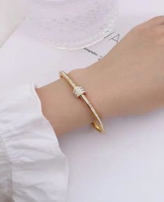 18K Gold Filled CZ Paved Stone Bangle Bracelet | Tarnishproof, Water, – Lmbeautyscoopsmix Adjustable Gold Bracelet With Cubic Zirconia, Gold Cubic Zirconia Minimalist Bracelet, Minimalist Gold Cubic Zirconia Bracelet, Stone Bangle, Low Carbon, Green Material, Greater Than, Gold Plating, Bangle Bracelet