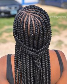 Large Braid Styles For Black Hair, Thick Braids For Black Women, Medium Feed In Braids, All Back Hairstyle Natural Hair, Braided Hairstyles Styles, New Braid Hairstyles, Straightback Cornrows Braids, Braids For Black Women Cornrows, Simple Cornrows