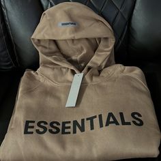 Hooded Unisex Casual Hoodie Oversized Jacket Winter Streetwear For Men Women Khaki Color Letter Print Hoodie For Outdoor Activities, Casual Brown Hoodie With Adjustable Hood, Casual Khaki Hoodie With Double-lined Hood, Beige Hooded Athleisure Hoodie, Oversized Khaki Hooded Jacket For Streetwear, Beige Long Sleeve Hoodie For Outdoor, Casual Hooded Outerwear With Letter Print, Casual Khaki Hoodie With Adjustable Hood, Essential Hooded Sweatshirt For Streetwear