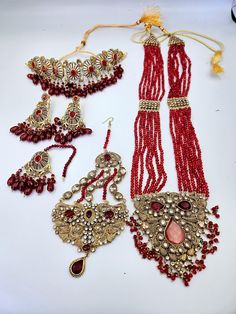 Heavy bridal jewellery Heavy Bridal Jewellery, Indian Traditional, Bridal Jewellery, Red Ruby, Wedding Jewelry Sets, Long Necklace, Festival Season, Bridal Jewelry, Jewelry Sets