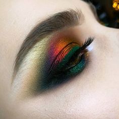 ahhvacado Dark Rainbow Makeup, Dark Rainbow, Makeup 40, Rainbow Eye Makeup, Fantasy Make-up, Make Up Designs, Make Up Inspiration, Make Up Looks