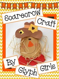 The Glyph Girls have created a super simple, super fun scarecrow craft for Fall! Easy enough for Kindergarten but delightful for older kids as well. Double the head and make a book! Patterns, writing ideas, and book suggestions included. Just what you need for your Autumn Bulletin Board or Open House! Autumn Bulletin Board, Scarecrow Craft, Kindergarten Art Activities, Scarecrow Crafts, Fall Clip Art, Make A Book, Fall Art Projects, Fall Kindergarten, Fall Scarecrows