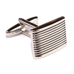 Finished with hand precision, these Rectangle Stripe Groove Cufflinks by OTAA are sleek and stylish. The clean, brushed finish ensures they will sit effortlessly as part of your sharpest outfits. Thanks to their fuss-free shape, they will work just as well paired with a leather-strapped watch and a suit as worn with a crisp, white shirt.

 

Product Style : 401-CL

Details
Length of emblem face: 1.9 cm / 0.75 inches

 

Width of emblem face: 1.3 cm / 0.51 inches

 

Breadth of emblem face: 0.4 c Free Shapes, Cuff Links, White Shirt, Cufflinks, Plating, Sleek, Cuff, Sterling Silver, Silver