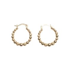 Our beautiful handmade 14k Gold Dotted hoops are a perfect addition to any look. 14k Solid Gold 17mm tall x 14mm wide The perfected clasp on each earring makes it easy to put on and take off. Minimalist Silver Ring, Stackable Rings Silver, Gold Dots, Beaded Hoops, Silver Band Ring, Everyday Earrings, Simple Necklace, Gold Hoops, Jewelry Earrings Hoops