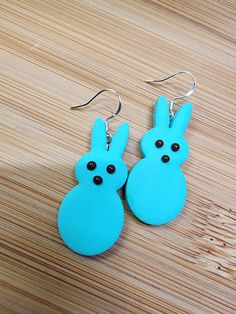 Handmade bunny earrings on 925 sterling silver hooks Handmade Bunny, Easter Earrings, Bunny Earrings, Blue Bunny, Bunny Easter, Easter Bunny, Easter, 925 Sterling Silver, Sterling Silver