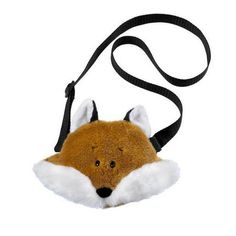 A cuddly companion that will hold your money! Plush fox coin purse; Zipper open and close; Includes a shoulder strap, zipper closure on back Small and can hold cash, coins, or other small essentials Measures 5in (12.5cm) tall and 7in (18cm) wide Gender: female.  Age Group: kids. Fox Face, Kids Discover, Kids Boxing, Shoulder Purse, Novelty Gifts, Teddy Bears, Cloth Bags, Soft Plush, Handbag Accessories