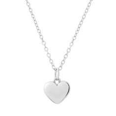 Our gorgeous Puffed Heart Pendant is here to make a LOVE-ly addition to your stack. Featuring the latest puffed 3d jewellery trend in the form of a dainty, chubby heart charm.  Size & Materials:   Chain Length: 40cm long with 5cm Extension Chan Thickness: 1mm Pendant Size: 12mm  925 Sterling Silver All sterling silver jewellery will tarnish (oxidise) over time as this is the metal's natural way of reacting to the oxygen in the air. Tarnishing will generally happen much faster if it comes into contact with agents such as perfume, salty air, sulphur, skin creams, hairspray, chlorine and acidic skin pH which triggers a chemical reaction. The reaction then leaves a thin, discoloured layer on the surface of the metal. The amount of tarnishing that occurs is dependent on the skin and care habits Classic Everyday Heart Charm Bracelet, Everyday Heart Shaped Pendant Necklace With Charms, Nickel-free Heart Necklace For Everyday Wear, Everyday Nickel-free Heart Shaped Necklaces, Everyday Heart-shaped Nickel-free Necklaces, Everyday Heart-shaped Nickel-free Necklace, Everyday Heart Shaped Nickel Free Necklace, Classic Gold Heart Charm Bracelet, White Gold Heart Earrings With Heart Charm