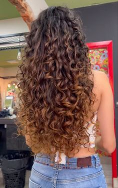 Light Brown Highlights Wavy Hair, Curly Hair Carmel Lights, Natural Balayage Curly Hair, Long Brown Curls, Caramel Balayage Wavy Hair, Curly Wavy Highlights, Hair Color For Wavy Hair Natural Curls, Sun Kissed Curly Hair Highlights, Light Brown Curly Hair Color Ideas