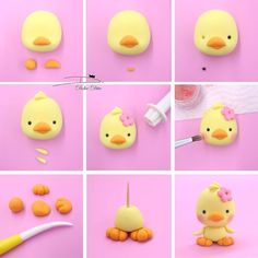 how to make fondant rubber duckies