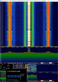 an image of a computer screen with sound waves