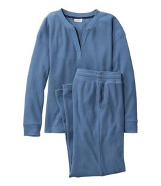 Women's Soft Waffle Sleep Set | Pajamas & Nightgowns at L.L.Bean Waffle Pajamas, Petite Pajamas, Pajamas Aesthetic, House Wear, Cotton Pajamas Women, Matching Sets Outfit, Winter Pajamas, Pajamas Comfy, Body Top