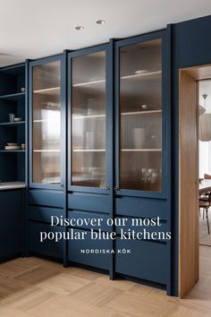 Blue kitchen design ideas