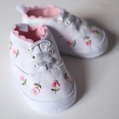 FLEUR Summer Sneaker - Hazel & Bo Summer Sneakers, Cute Sneakers, Soft Summer, Flower Embroidery, Walkers, Quality Fashion, Embroidery Flowers, Sneakers White, Put On