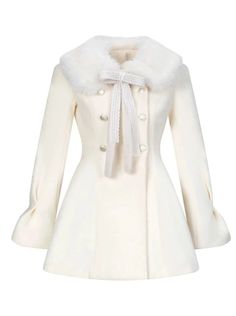 ❤Milky snow fur ribbon collar coat❤︎
This item will take 2-3 weeks to ship. Winter Dress White, Coquette Winter Dress, Cute Pink Coat, Pretty Winter Coats, White Fuzzy Jacket, Elegant Winter Clothes, Cute Fur Coat, Big Winter Coat, Croquette Outfits Winter