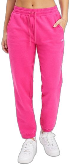 Pink Cotton Activewear For Jogging, Pink Cotton Activewear For Running, Pink Relaxed Fit Sweats For Sports, Comfortable Pink Stretch Sweatpants, Comfortable Stretch Pink Sweatpants, Pink Jogging Bottoms With Pockets, Pink Fleece Sportswear Activewear, Pink Relaxed Fit Sportswear Pants, Pink Sweatpants With Pockets For Jogging