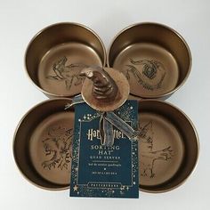 harry potters golden plate set with tags