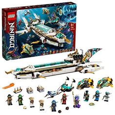 the lego ninja ship has been opened and is ready to be played in an action game