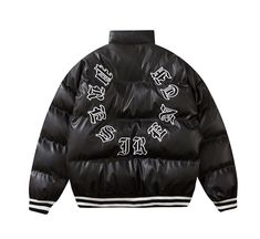 Puffer Thick Letterman Jacket – h0neybear Baseball Jacket Men, Asian Streetwear, Sport Jacket Men, Winter Leather Jackets, Streetwear Hip Hop, Mens Parka, Streetwear Tops, Letterman Jacket, Down Parka