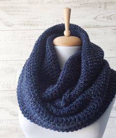 This handknit infinity scarf is perfect and cozy accessory to keep you warm and stylilsh. The scarf is long to make two big loops, its very soft and comfortable. Material: extra soft acrylic and wool yarn Color: Navy mix Width: 35 cm/ 14 '' Lenght: 150 cm/ 75'' Each scarf comes beautifully packed and is ready to give as a gift (: I will also gladly include a gift note Care: Handwash in luke warm water, lay flat to dry. Can also be washed in a washing mashing at gentle cycle, do not tumble dry 10 Knit Scarf Men, Washing Mashing, Winter Fashion Scarf, Man Scarf, Mens Knitted Scarf, Winter Scarf Fashion, Teal Scarf, Knitted Cowl Scarves, Chunky Knit Scarves