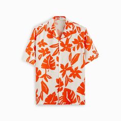 Brand New With Tag Zara Linen Shirt, Kemeja Motif, Print Portfolio Design, Kemeja Lelaki, Tropical Print Shirt, Floral Hawaiian Shirt, Zara Shirt, Tropical Print, Print Shirt