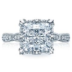 a cushion cut diamond engagement ring