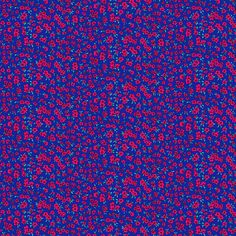 an abstract blue and red background with small dots