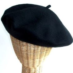 This comfortable and stylish classic French wool beret is available in black or red (each sold separately). It measures approximately 11" in diameter across the top. Perfect for artists, 80's and 90's looks, Mime, Clowns, everyday fashion and other characters for Halloween, parties, theatrical productions, cosplay and more! Other costumes and accessories are sold separately on our page – subject to availability. One size fits Larger Children, Teens or Adults. French Beret Hat, French Beret, Women Hats Fashion, Wool Beret, 90s Looks, Wool Berets, French Culture, Beret Hat, Black Cap