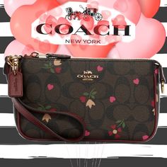 Nwt Coach Nolita 19 In Signature Canvas With Heart Petal Print Coated Canvas And Smooth Leather, Two Credit Card Slots Inside Multifunction Pocket, Zip-Top Closure, Fabric Lining Handle With 6 1/4" Drop 7 1/2" (L) X 4 1/2" (H) X 2" (W) Authentic Coach Limited Edition Coach Boxing Included Heart Coach Purse, Pink Coach Bag For Valentine's Day, Coach Nolita 19, Coach Nolita, Coach Brown Bags For On-the-go, Nolita 19, Coach Leather Wallet For On-the-go, Coach Brown Wallets For On-the-go, Coach Wallet With Zipper Closure For On-the-go