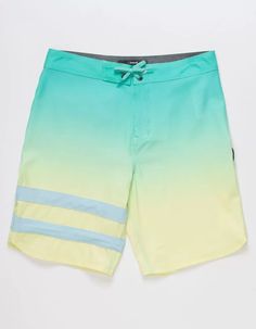 HURLEY Gradient Phantom Boys Boardshorts - TEAL GREEN | Tillys Yellow Bottoms For Summer Surfing, Yellow Short Bottoms For Surfing, Multicolor Bottoms For Spring Surfing, Spring Surfing Beachwear Shorts, Casual Yellow Surfing Bottoms, Spring Beachwear Surfing Shorts, Short Swim Trunks For Surfing In Spring, Yellow Short Swim Trunks For Spring, Green Short Swim Trunks For Spring