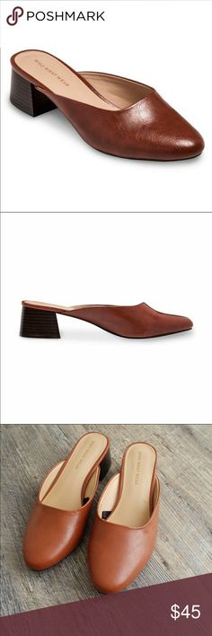 NWOT who what wear mules block heel never worn  Madewell look alike just trying to get my money back Who What Wear Shoes Mules & Clogs Brown Mules, Leather Mules, Look Alike, Mule Clogs, Who What Wear, Mules Shoes, Mule, Cognac, Block Heels