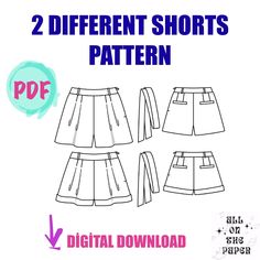 the two different shorts pattern is shown