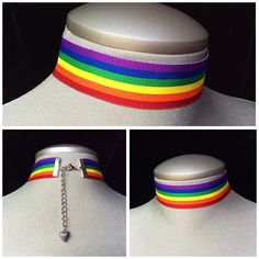 Gay Pride Jewelry Gay Pride Necklace Rainbow Choker Pride - Etsy Pride Choker, Gay Jewelry, Coquette Dark, Rainbow Choker, Pride Jewelry, Pride Necklace, Lesbian Gifts, Pride Jewellery, Gay Pride Flag