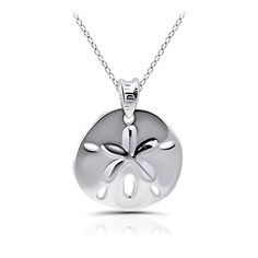 PRICES MAY VARY. STYLISH SAND DOLLAR CHARM – Take a bit of a sunny beach day on a coastal vacation with Hoops & Loops stylish sand dollar charm pendant necklace. Available in three fashionable colors: Silver, Yellow Gold & Rose Gold on an 18'' Rolo Chain. SOLID 925 STERLING SILVER – Our pendant nbecklaces for women, men and teen girls are crafted of premium quality genuine 925 sterling silver. It’s hypoallergenic, nickel-free & lead-free, good for sensitive ears and won't turn your skin green. A