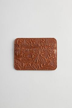 Faux leather cardholder wallet with embossed detailing allover. Wallet with a simple card slot design. Features Embossed cardholder wallet Faux leather wallet Card slots Embossed detailing Content + Care 100% PU Spot clean Imported | Embossed Cardholder Wallet in Brown, Men's at Urban Outfitters Brown Embossed Wallet For Everyday Use, Cardholder Wallet, Leather Cardholder, Wallet Card, Card Holder Wallet, Card Holder Leather, Simple Cards, Emboss, Card Wallet