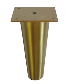 a gold metal object on a white background