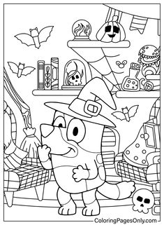 halloween coloring pages for kids to color