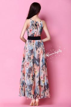 Chiffon Flower Long Party Dress Evening Wedding Lightweight Sundress Summer Holiday Beach Dress Bridesmaid Dress Maxi Skirt YM017 Detail Info: ❤ Color: as picture, flower K More color choice link: https://www.etsy.com/listing/213656440/chiffon-dress-color-card?ref=shop_home_feat_1 Please just note your color choice with your order. ❤ Material: Chiffon ❤ The dress around the bust is about 150cm, arm hole 45cm ( we also can make according to your size, please note your size with order). ❤ you also Bohemian Chiffon Dress For Spring, Spring Party Chiffon Dress For Summer, Multicolor Chiffon Maxi Dress For Garden Party, Multicolor Chiffon Maxi Dress With Floral Print, Chic Summer Chiffon Dress For Garden Party, Spring Party Chiffon Dress With Floral Print, Spring Party Floral Print Chiffon Dress, Bohemian Chiffon Dress For Spring Party, Spring Party Floral Chiffon Dress