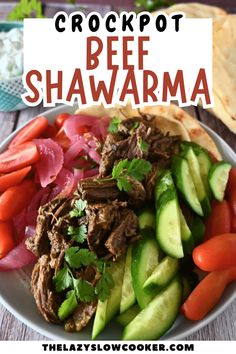 AN image of beef shawarma on a plate