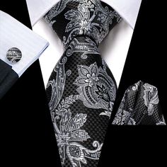 FEATURES Beautiful Eye-Catching Design High-Density Durable Fabric Perfect for Daily Dress, Business, Office, Meeting, Birthday, Wedding, Engagement, Ball Party and More Occasion. Comes in protective and simple packing, easy to wrap and ready to gift WHAT YOU GET Matching Necktie Matching Cufflinks Matching Pocket Square SPECIFICATIONS Material: 100% Jacquard Woven Silk Density of 1200 stitches Designer: Italian Necktie Size: 59.06''(150cm) in length and 3.35''(8.5cm) in width Handkerchief Size: Prom Gift, Dress Business, Ball Party, Party Business, Office Meeting, Cufflink Set, Men's Tie, Theme Wedding, Silk Necktie