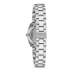 A strikingly luxurious design, this Bulova ladies’ boxed set is exclusively ours. Brushed and polished silver-tone stainless steel case embellished with 48 crystals The mother-of-pearl dial features silver-tone accents, 8 sparkling crystal hour markers, and a pavé center formed by 102 meticulously set crystals Silver-tone stainless steel bracelet with a deployment clasp The silver-tone heart necklace is set with 18 crystals Boxed and ready to gift We are an authorized Bulova dealer Elegant Stainless Steel Diamond Watch With Diamond Accents, Elegant Stainless Steel Diamond Watch With Accents, Silver Watches With Diamond Accents For Formal Occasions, Formal Silver Watches With Diamond Accents, Elegant Stainless Steel Watches With Diamond Accents, Modern Diamond Watch With Polished Finish For Anniversary, Elegant Formal Diamond Watch In Stainless Steel, Elegant Stainless Steel Diamond Watch For Formal Occasions, Modern White Gold Watches With Diamond Accents