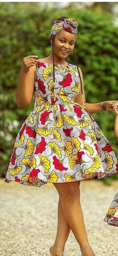 This short sleeveless flare dress with matching head-wrap is made with best quality Ankara fabric and its suitable for any kind of ceremony and outings. Can be made to fit buyer's exact measurements and styles. Summer Party Mini Dress In Ankara Fabric, Ankara Fabric Mini Dress For Summer, Summer Ankara Mini Dress, Summer Mini Dress In Ankara Fabric, Multicolor Ankara Mini Dress For Summer, Summer Multicolor Ankara Fabric Mini Dress, Summer Multicolor Ankara Mini Dress, Short Flare Dress, Ankara Short