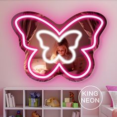 ❤️❤️❤️❤️Dear friend, thanks for visiting my store. We can make custom logos and letters.  The new silver mirror acrylic material brings a more dreamy and premium atmosphere to your home. Neon Sign: Butterfly Size options (L x W): 12x9in(30x22cm) / 16x12in(40x29.5cm) / 18x13in(45x33cm) / 20x14in(50x36.5cm) / 22x16in(55x40cm) / 24x17in(60x43.5cm) / 28x20in(70x50.5cm) / 31x23in(80x58cm) / 35x26in(90x65cm) / 39x28in(100x72cm) / (Custom size accepted) Color: Cool White, Warm White, Red, Blue, Ice Blu Butterfly Room Ideas, Kids Room Mirror, Room Ideas For Teens, Mirror Neon Sign, Room Decor Butterfly, Home Neon Sign, Wall Decor College, Butterfly Sign, Butterfly Mirror