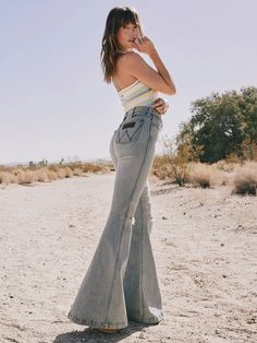 Fringe Shirt, Go Big Or Go Home, Shirt Jacket Men, Pastel Outfit, Wrangler Jeans, Denim Top, Cut And Style, Bell Bottoms, Flare Jeans