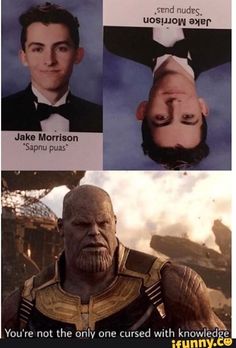 the avengers movie meme is shown in three different languages