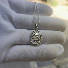 MedusaSilver Necklace, Goddesses Necklace gift for her, Gift for greek mythology lovers, Gift for her who loves mythology jewelry Sterling Silver925 k it comes with Sterling Silver Chain Goddess Medusa, Medusa Necklace, Medusa Pendant, Mythology Jewelry, Goddess Necklace, Discount Jewelry, Lovers Gift, Greek Mythology, Necklace Gift