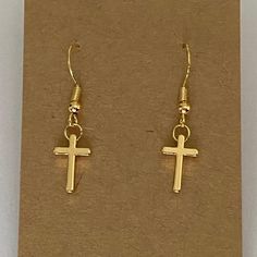 These lovely earrings are entirely 18k Gold Plated. They make a perfect gift for any Christian lady in your life! All my earrings are always hypoallergenic and nickel-free. Simi Valley, Lovely Earrings, Gold Cross, Etsy Earrings Dangle, Christian Women, Halloween Shopping, Jewelry Earrings Dangle, Dangle Drop Earrings, 18k Gold