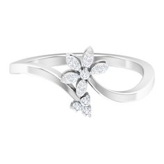 Product Details It is a Flower Shape Ring for Women, set in Gold and features Round Cut Diamonds embellished in Prong Setting with curved shank. It is known as a Floral Ring, for you to look exceptional in the party. Product Information SKU SHP-RINGS122041799 Width 9.5 mm Height 3.5 mm Weight 1.92 gm (Approximate) DIAMOND INFORMATION No.of Stones 14 Pieces Total Weight 0.15 Carat (Approximate) Dimension(approx) Round-1.10X1.10 mm-10 PcsRound-1.40X1.40 mm-4 Pcs Color HI Cut Brilliant Shape Round Formal White Flower Shaped Diamond Ring, White Flower Shaped Rings With Diamond Accents, Diamond Flower Ring For Formal Occasions, White Flower-shaped Diamond Ring, White Diamond Flower Ring For Formal Occasions, White Flower Shaped Diamond Ring For Formal Occasions, White Flower Diamond Ring For Formal Occasions, White Brilliant Cut Flower Shaped Ring, White Flower Shaped Diamond Ring